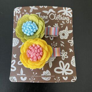 NWT Matilda Jane Calla Flower Hair Clips